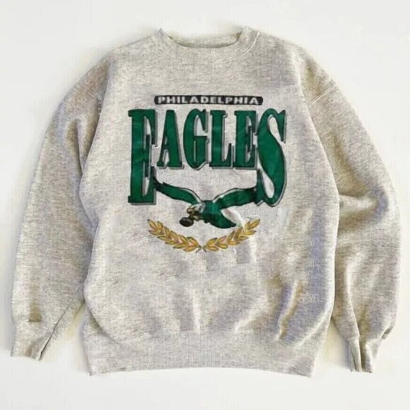 Philadelphia Eagles NFL Crewneck Unisex Sweatshirt Men Women - Picture 1 of 3